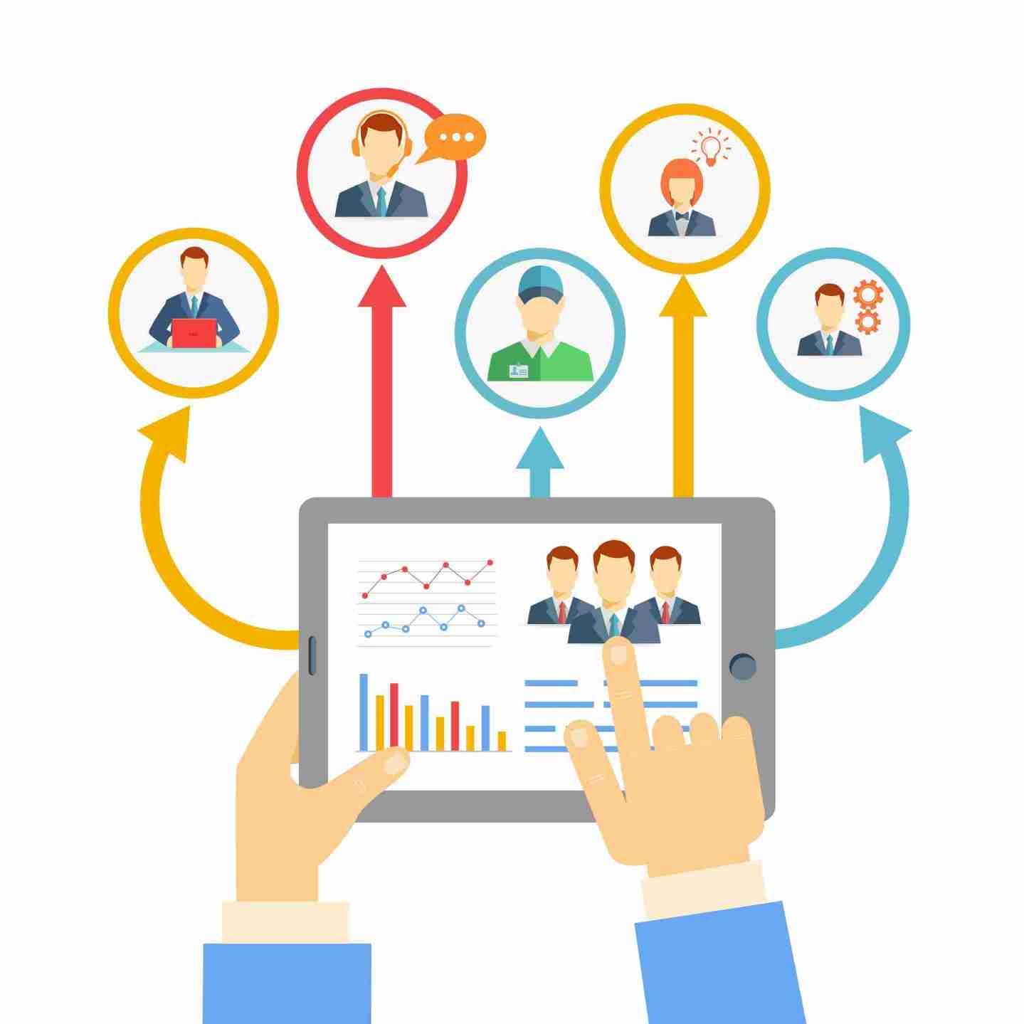 Client & Post Management feature illustration