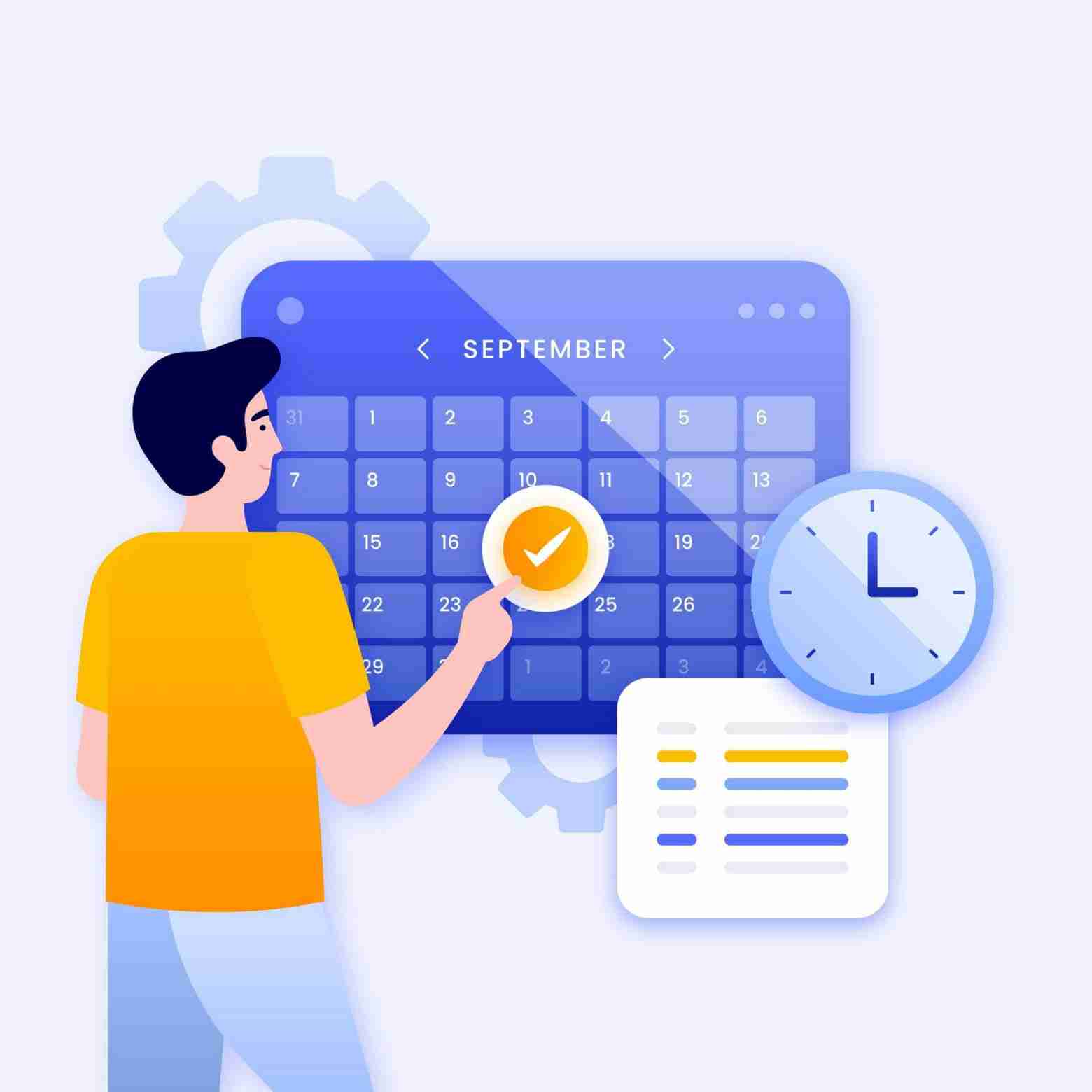 Schedule Management feature illustration